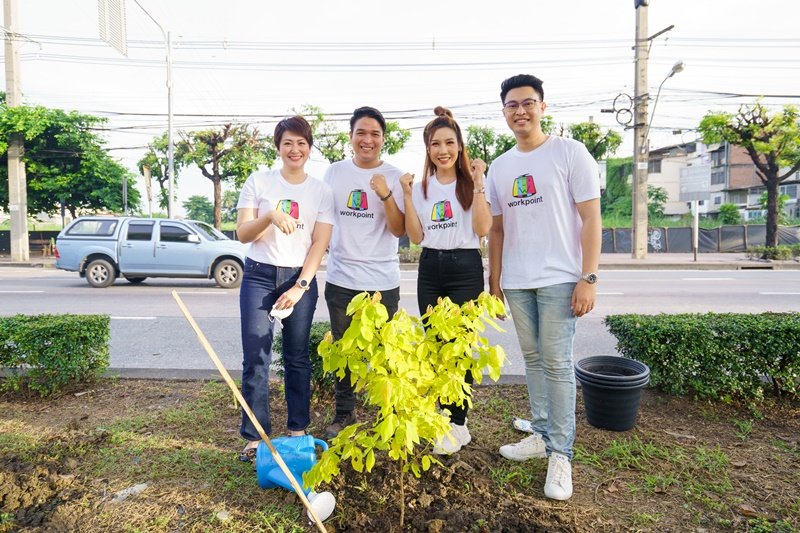 เวิร์คพอยท์ ร่วมกับ กทม. และสำนักงานเขตบางแค รวมพลังเพิ่มพื้นที่สีเขียว  ปลูกต้นไม้ 1,400 ต้นในโครงการ “ผู้ว่าฯ ท้าสื่อปลูกต้นไม้ล้านต้น”